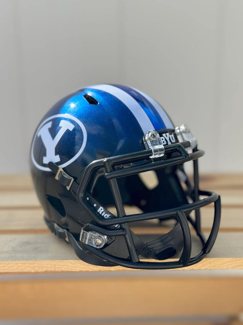 BYU Cougars Mini Football Helmet - Outline Y