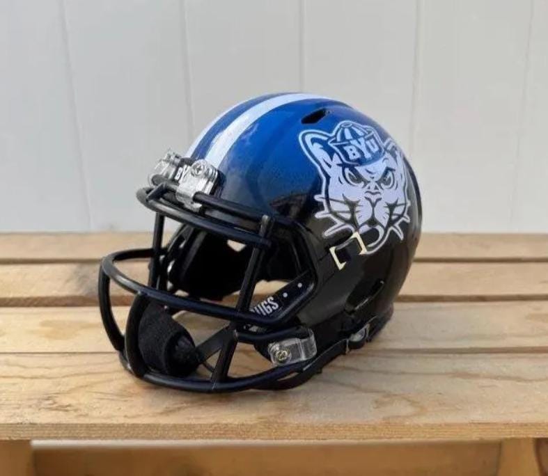 BYU Cougars Football Mini Helmet - Sailor Coug
